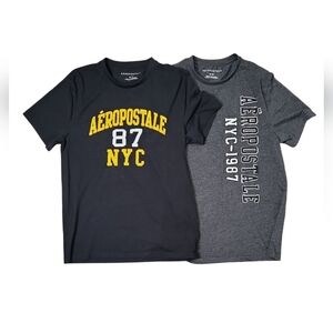 2 x Aeropostale Women's T-Shirt Size M NYC-1987 Short Sleeve